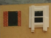 fullsizeoutput 25da  Photo 3 - To create the sash windows, I placed a piece of styrene of a suitable thickness behind each opening