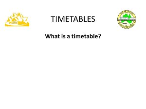 4 - 29-09-2018 Timetables