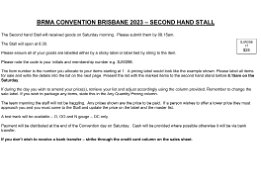 Brisbane 2023 - Secondhand Stall