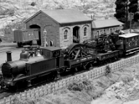 MR 0-6-0T class 1 1678 at head the of the Buxton brake down train.                Paul Plowman  Milko chatting with Mrs. Mop at the gate of railway workers cottages         photo Paul Plowman