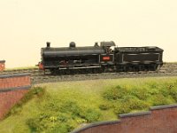 16.  LNWR G2 class 2246 running light engine approaches Boundsell Viaduct  A more recent acquisition is a professionally built LNWR G2 class no. 2246.  No excuses for this engine, I just like it.  It will serve while I build the Class C 0-8-0 that I really should be using.