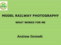 Model Railway Photography
