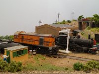 DSC00029  South Australian Railways 800 Class diesel and Rx steam locomotive