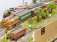 Nov2011 048  4 track staging yard, with Class 55 Brill railcar on the line to Yarrahville